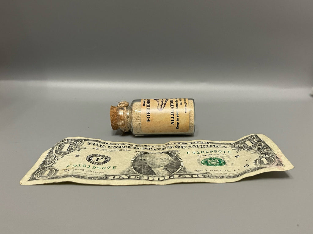 10 Bottles Of ALLIGATOR BONE DUST – Voodoo, Hoodoo, Wicca, Gothic, Oddity